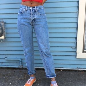 High waisted mom jeans